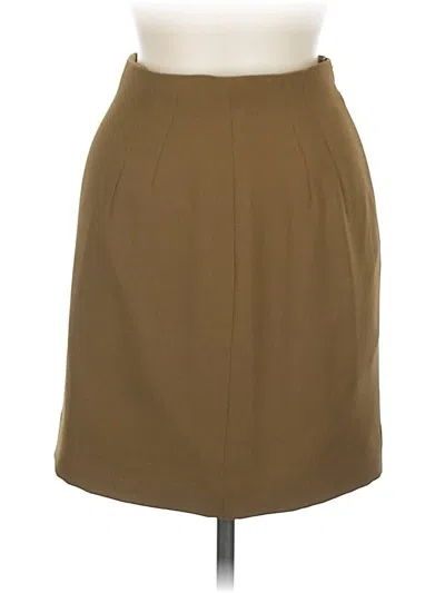 Pre-owned Jones New York Formal Skirt In Tan