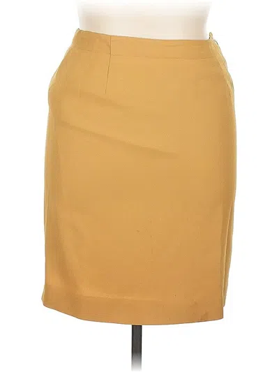 Pre-owned Jones New York Formal Skirt In Yellow