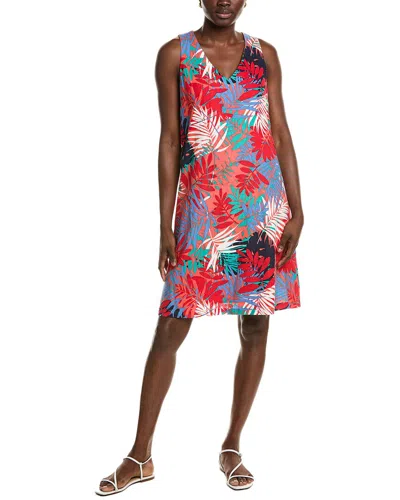JONES NEW YORK JONES NEW YORK GINA TRAPEZE LINEN-BLEND DRESS