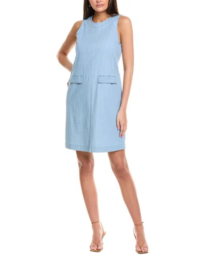JONES NEW YORK GINA TRAPEZE LINEN-BLEND DRESS