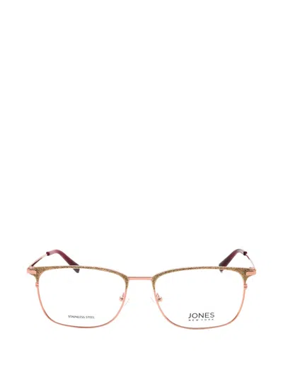 Jones New York Glitter-detail Rectangle-frame Glasses In Pink