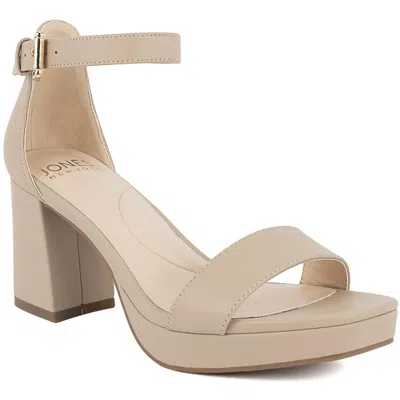 Jones New York Herliza Womens Adjustable Manmade Ankle Strap In Nude Smooth
