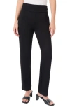 Jones New York Solid Stretch Pull-on Straight Leg Pant In Jones Black