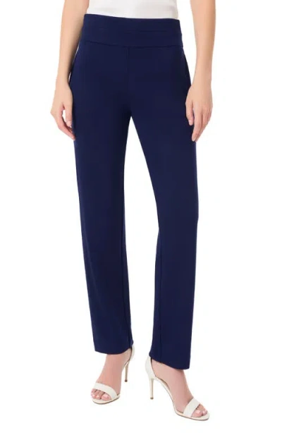 Jones New York High Double Waist Pants In Dark Sapphire