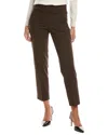 Jones New York High-rise Straight Pant In Brown