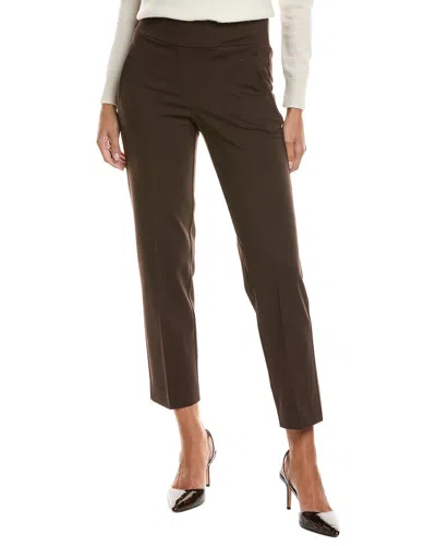 Jones New York High-rise Straight Pant In Brown