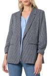 Jones New York Houndstooth Notch Lapel Jacquard Knit Blazer In Jones Black Multi