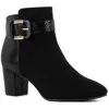Jones New York Ivyy Womens Zipper Manmade Booties In Black