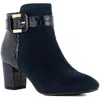 Jones New York Ivyy Womens Zipper Manmade Booties In Blue