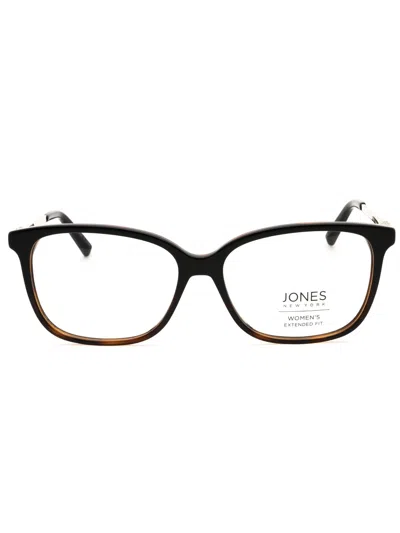 Jones New York J780 Rectangular Acetate Eyeglasses For Women In 0brh - Brown Horn