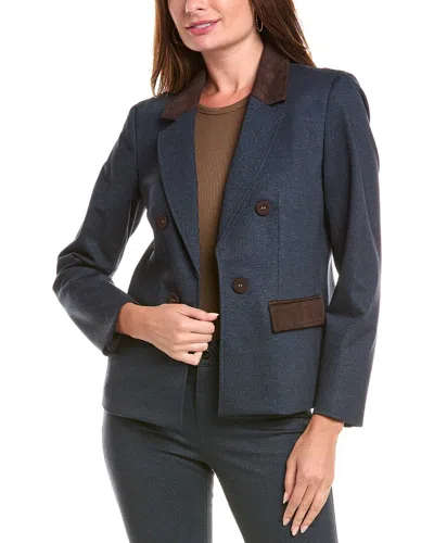 Jones New York Jacket In Blue