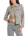 Jones New York Jacket In Gray