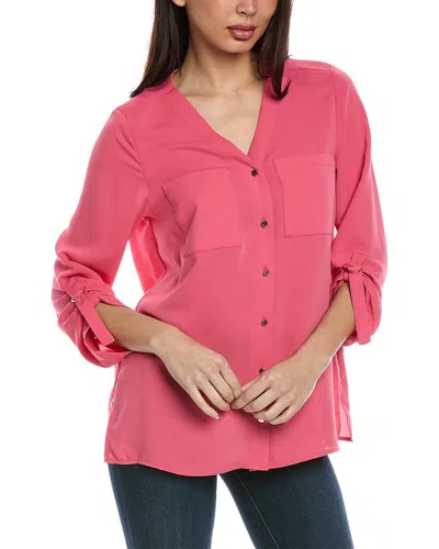 Jones New York Jasper Crepe Tunic In Pink