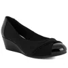 Jones New York Jny-preslee Womens Comfort Insole Manmade Wedge Heels In Black