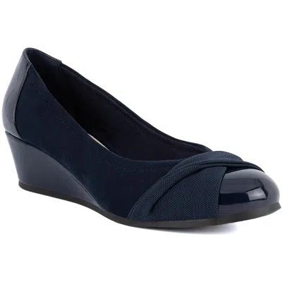 JONES NEW YORK JNY-PRESLEE WOMENS COMFORT INSOLE MANMADE WEDGE HEELS