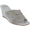 JONES NEW YORK JNYIREBBO WOMENS JEWELED MANMADE WEDGE HEELS