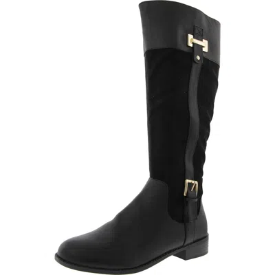 JONES NEW YORK JNYLEODENN WOMENS BELTED MANMADE KNEE-HIGH BOOTS