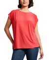 Jones New York Shirred Extended Shoulder Top