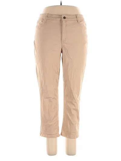 Pre-owned Jones New York Khaki Pant In Brown