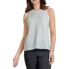 Jones New York Petite Sleeveless Applique Top In Nyc White