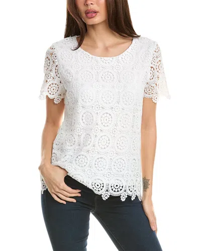 Jones New York Lace Top In White