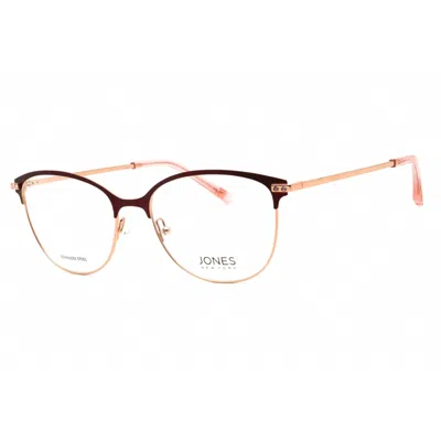 Jones New York Ladies Red Oval Eyeglass Frames Vjon498 In Purple