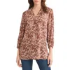 Jones New York Leopard Print Tunic In Brown