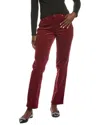Jones New York Lexington Corduroy Straight Pant In Burgundy