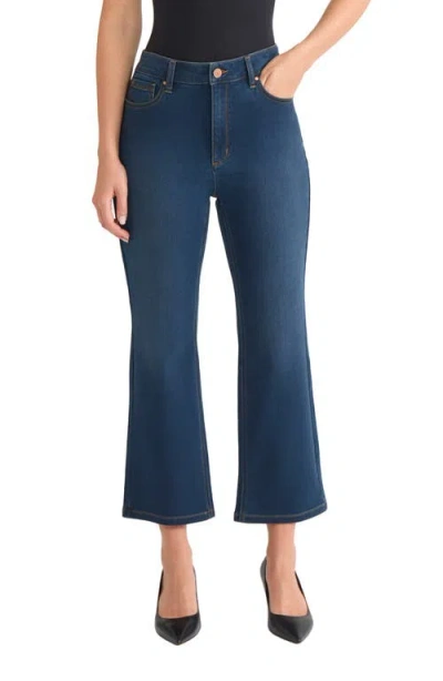 Jones New York Lexington Crop Flare Jeans In Blue