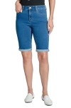 Jones New York Lexington Denim Bermuda Shorts In Sky Wash