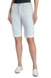 Jones New York Lexington Denim Bermuda Shorts In Soft White