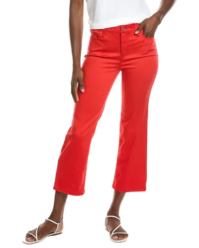 Jones New York Lexington Straight Crop Jean In Red