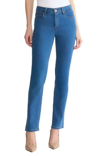 Jones New York Lexington Straight Leg Jeans In Blue