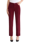 Jones New York Lexington Straight Leg Jeans In Red