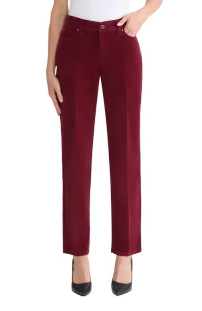 Jones New York Lexington Straight Leg Jeans In Red