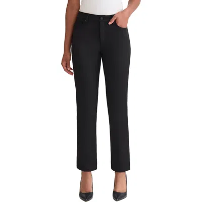 Jones New York Lexington Modern Compression Straight Leg Pants In Black