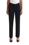 Jones New York Bi-stretch Woven Straight Leg Pant In Black