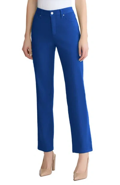 Jones New York Lexington Straight Leg Pants In Blue