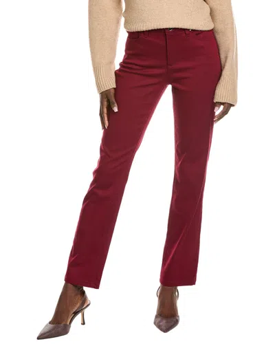 Jones New York Lexington Straight Pant In Red