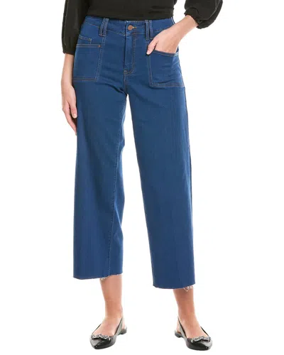 Jones New York Lexington Wide Crop Pant In Blue