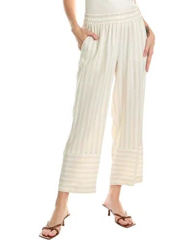Jones New York Linen-blend Drawstring Trouser In Beige