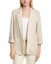 Jones New York Linen-blend Jacket In Neutral