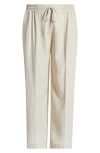 Jones New York Womens Striped Button Front Vest Wide Leg Pants In Natural Stone
