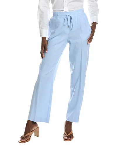 Jones New York Linen-blend Drawstring Pant In Blue
