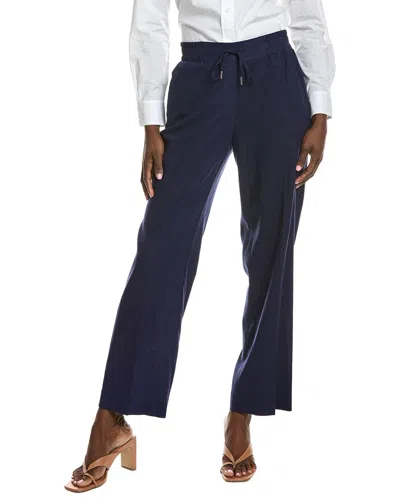 Jones New York Linen-blend Drawstring Pant In Blue