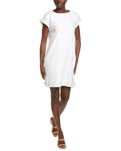 Jones New York Linen-blend Swing Dress In White