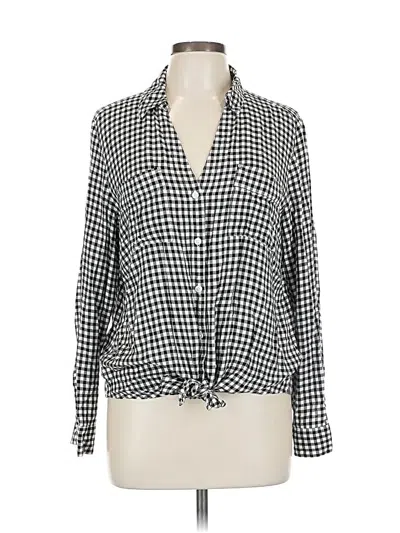 Pre-owned Jones New York Long Sleeve Blouse In Black