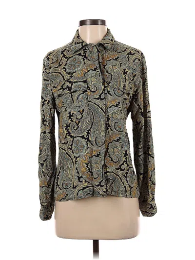 Pre-owned Jones New York Long Sleeve Blouse In Blue