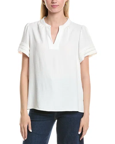 Jones New York Mandarin Collar Blouse