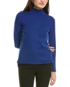Jones New York Mock Neck Sweater In Blue